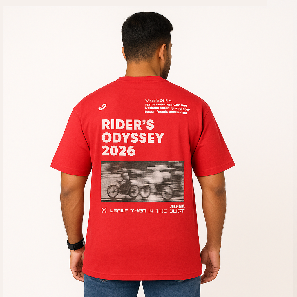 Rider Red Oversize Tee