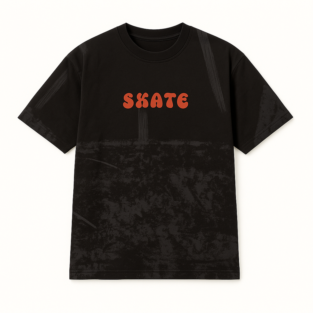 Skate AlphaMale Black Oversize T-Shirt