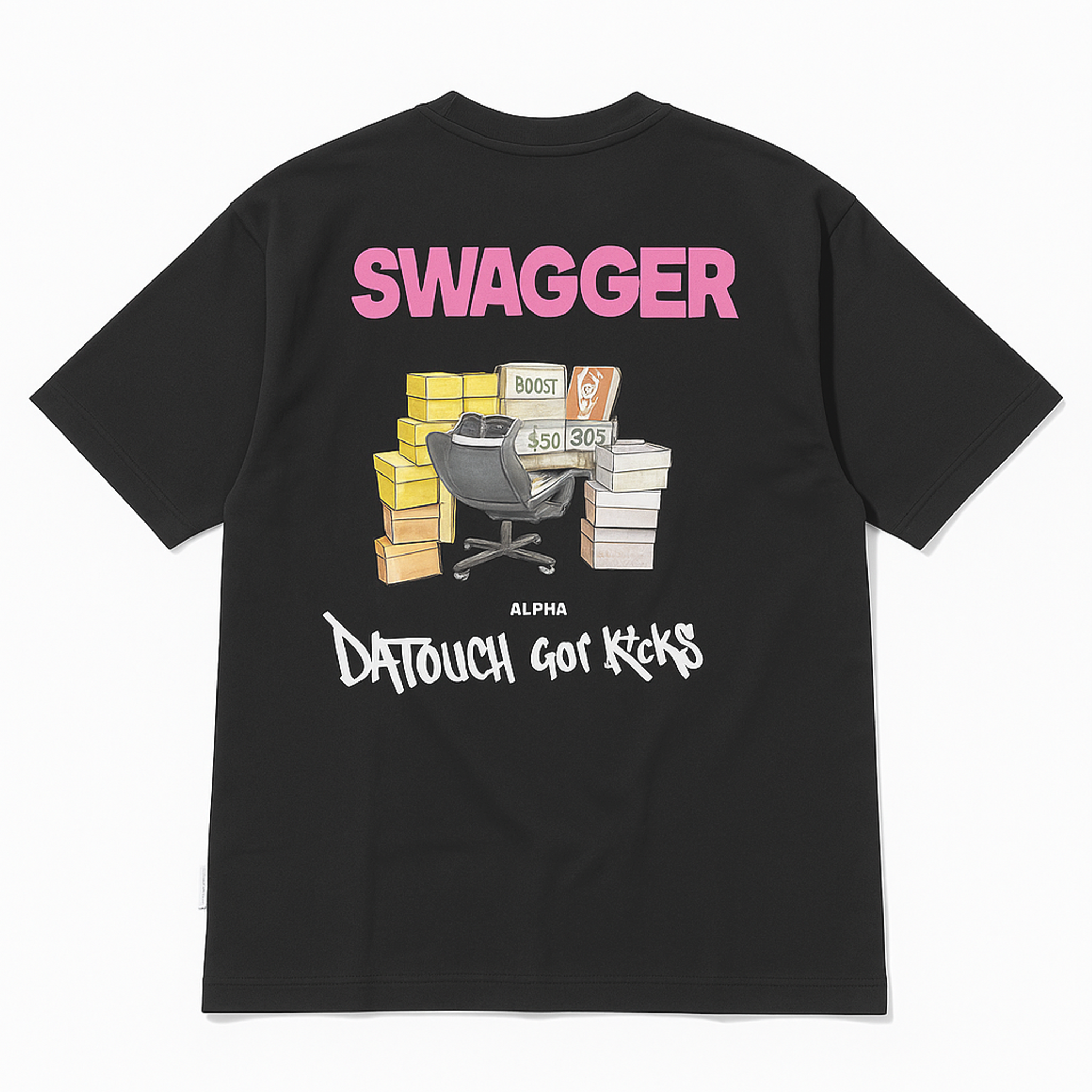 Swagger AlphaMale Black Oversize T-Shirt